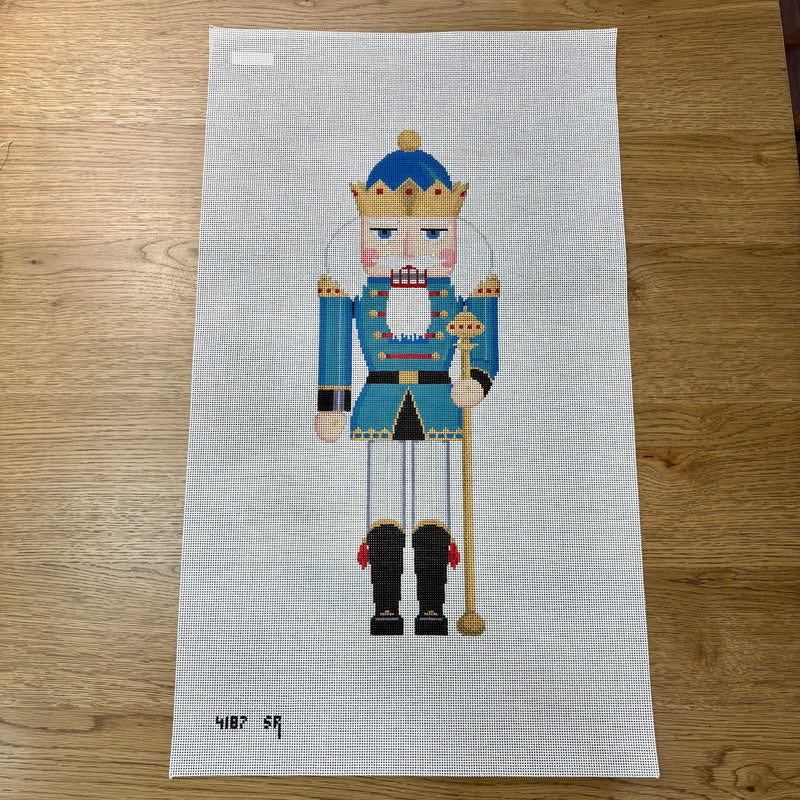 Nutcracker, King With Scepter, 18" Stand-up - 13 mesh