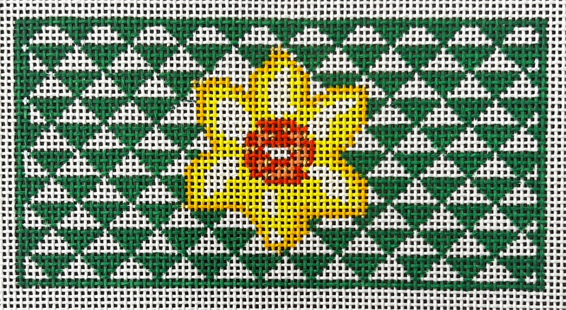 Green Triangle Insert w/ Daffodil