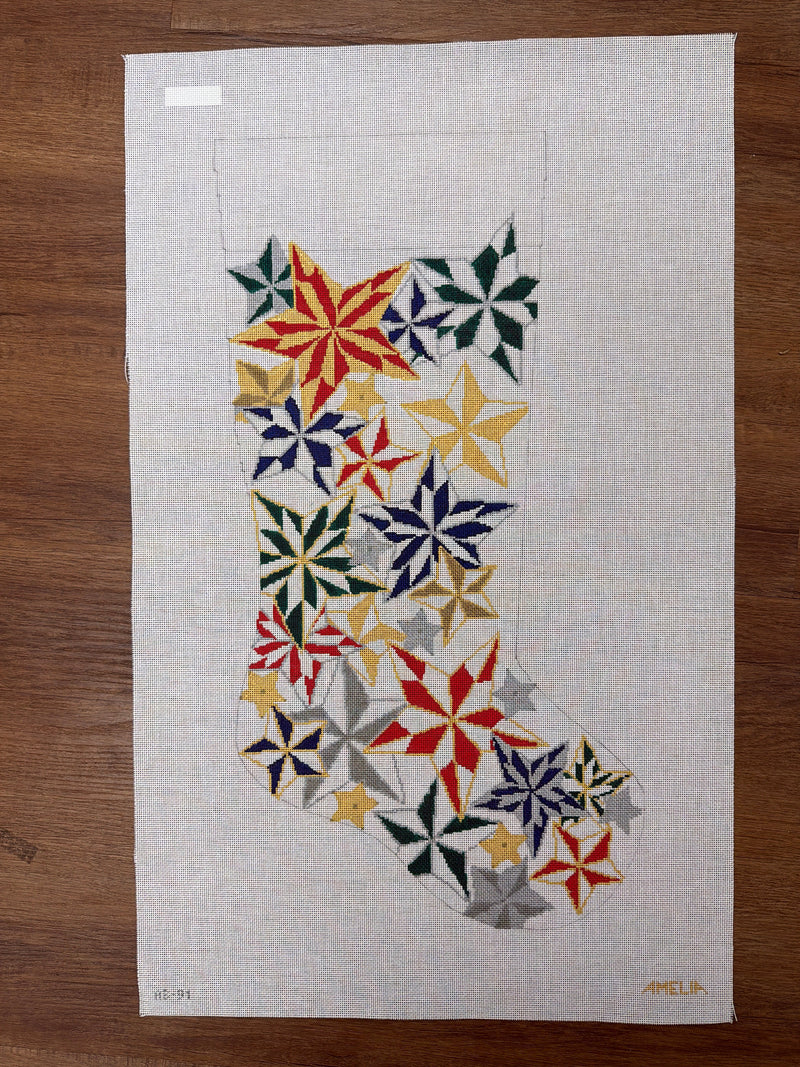 Colorful Stars Stocking