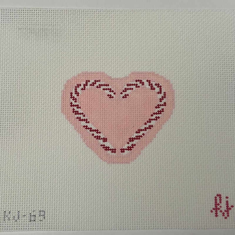 Candy Cane Heart - Pink