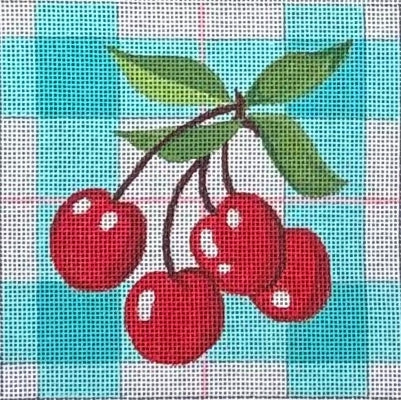 SQUARE CHERRIES PLAID