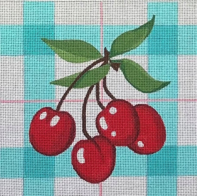 LARGE CHERRIES PLAID