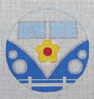 VINTAGE BLUE BUS ORN
