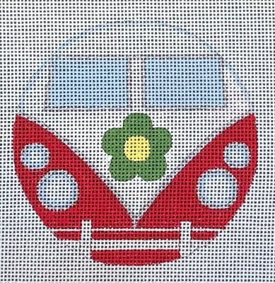 VINTAGE RED BUS ORN