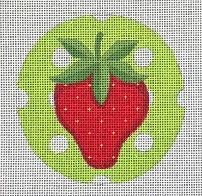 STRAWBERRY GREEN DOT ORN