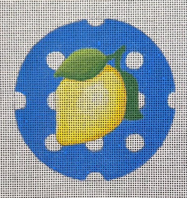 LEMON DOT RND ORN