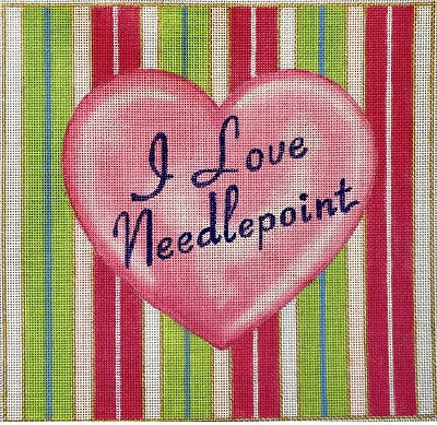 I LOVE NEEDLEPOINT SQUARE