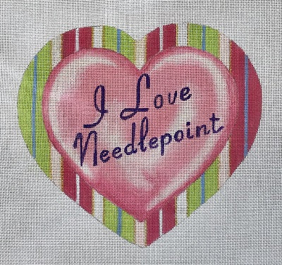 I LOVE NEEDLEPOINT HEART