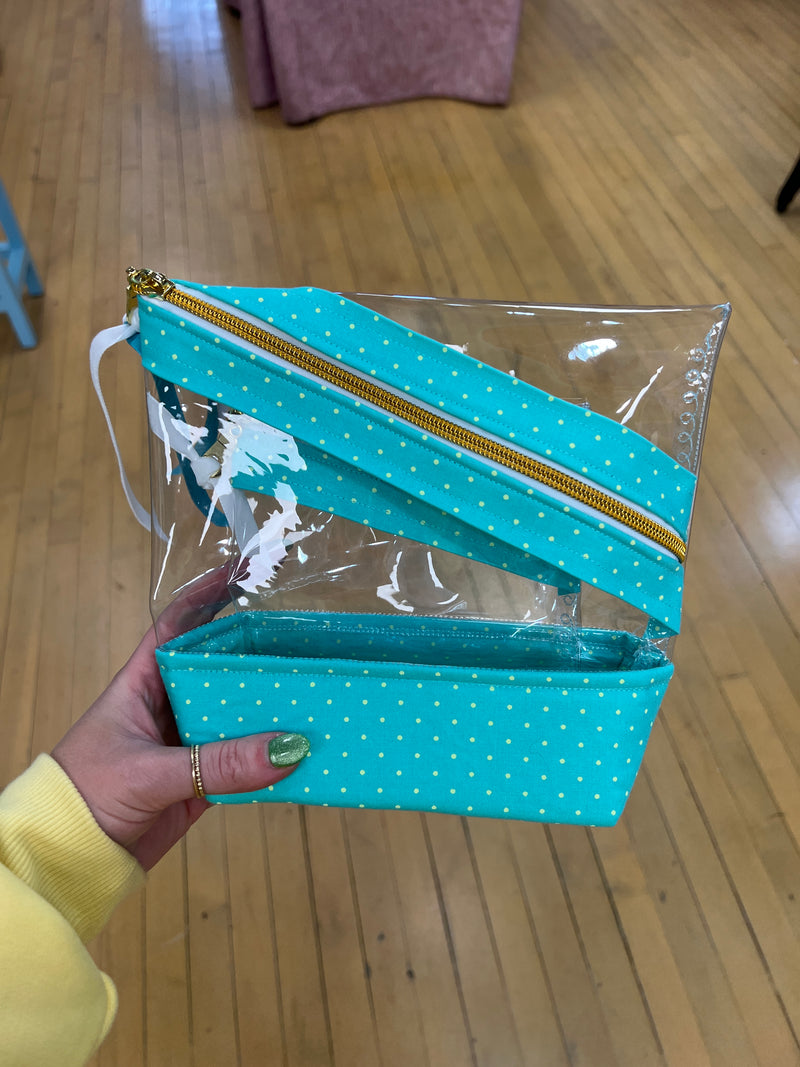 Small Stand-up Gusseted Project Bag with Bonus Pouch