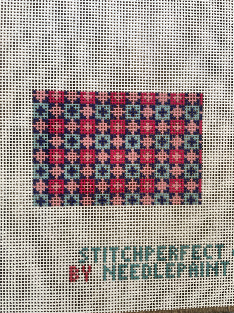 Pink & Blue Check Insert