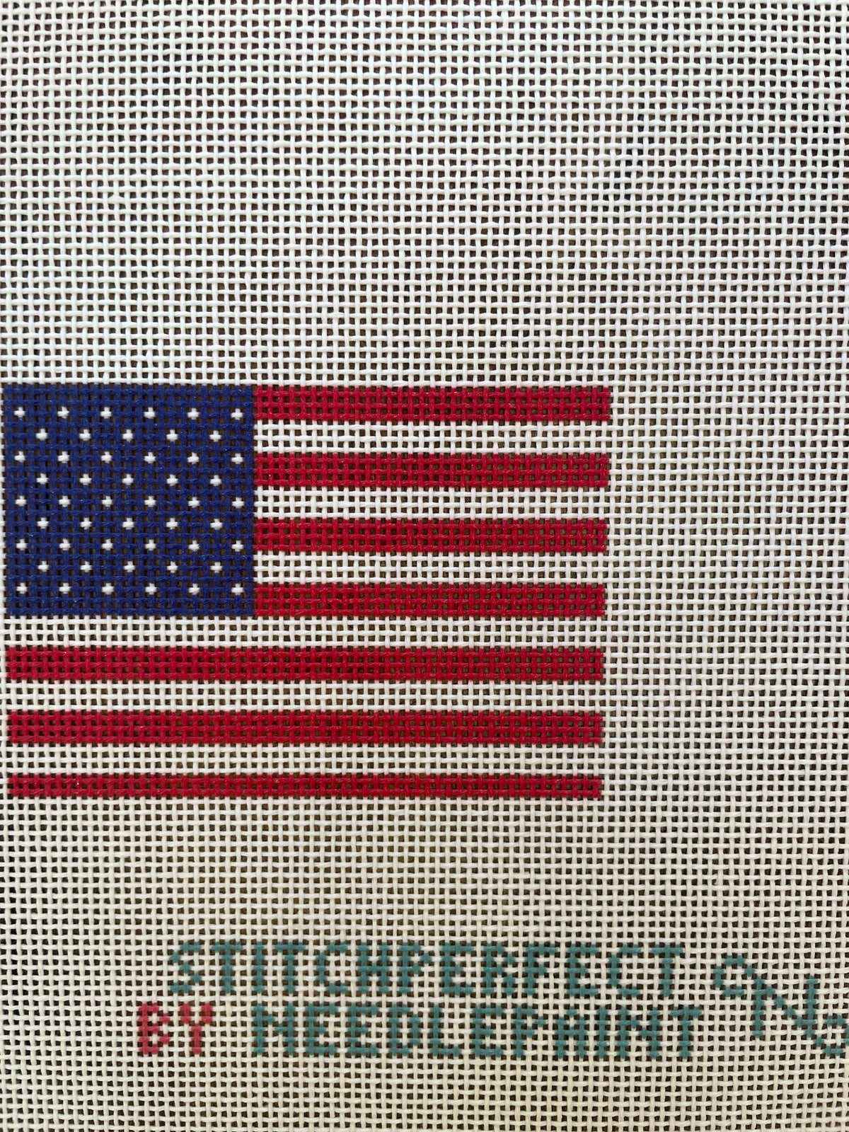 American Flag Insert — Stitching Chicks Needlepoint