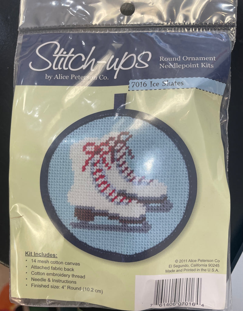 Stitch & Zip -Ice  Skates Ornament