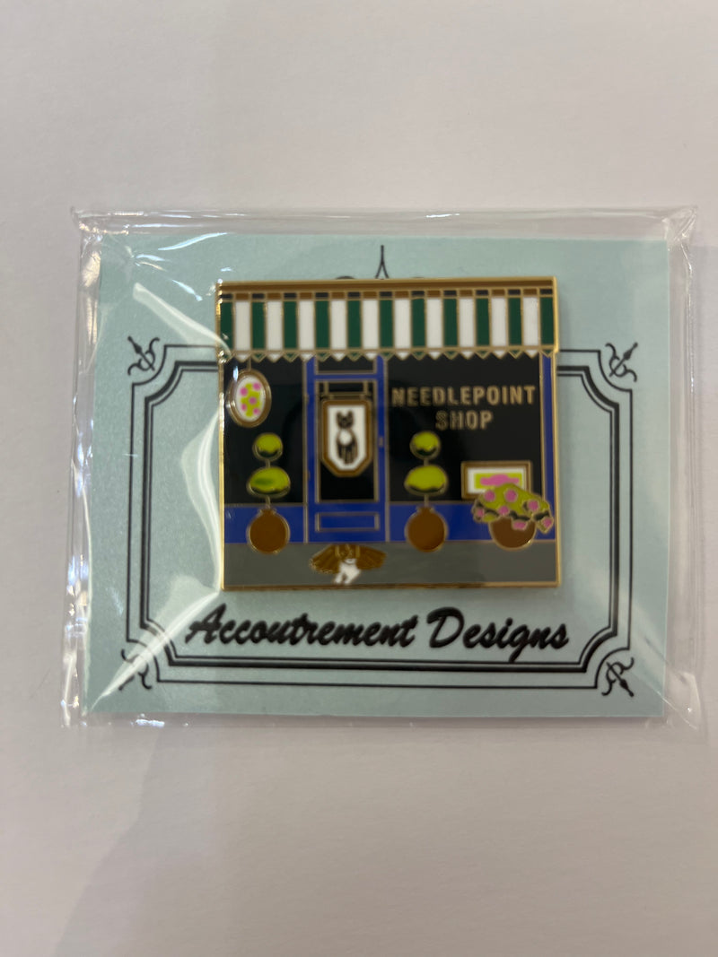 Needlepoint Shop (blue) Needle Minder
