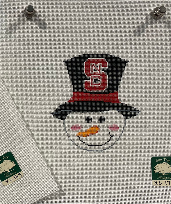 Christmas Snowman in Top Hat -NC State