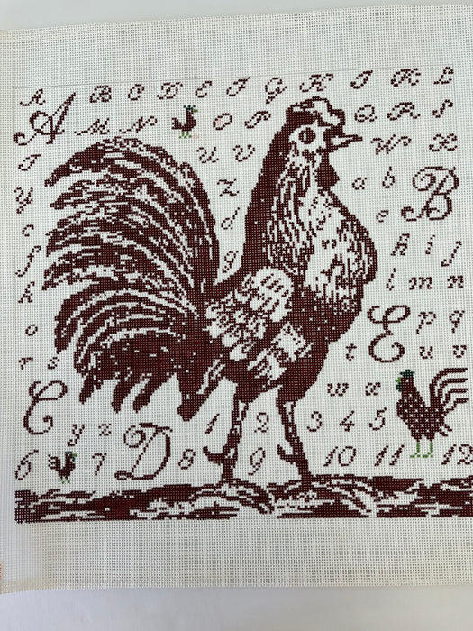 Toile Rooster Red