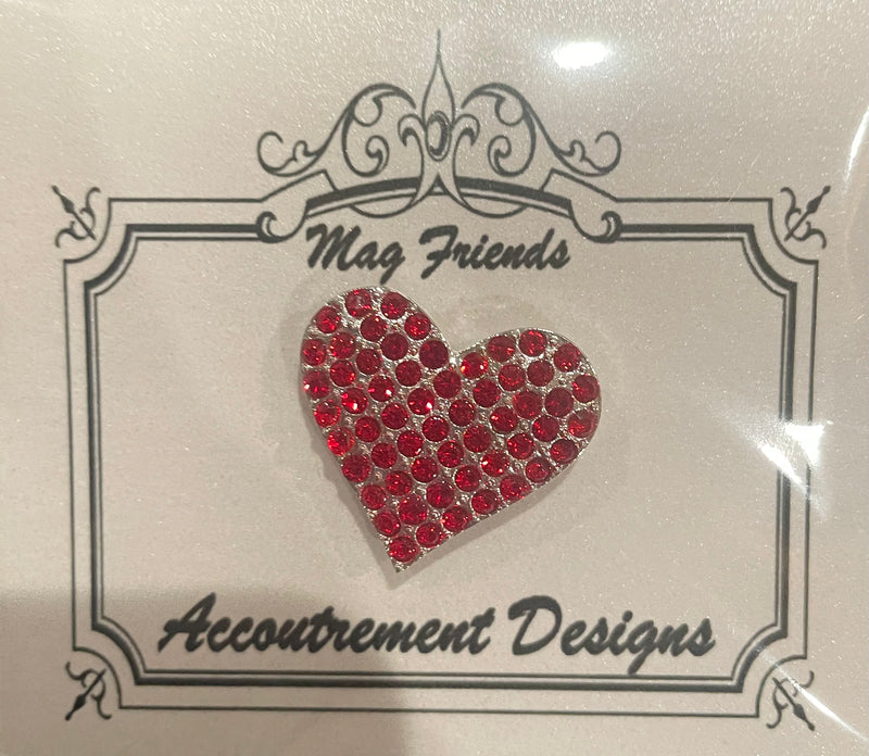 Red Rhinestone Needle Minder