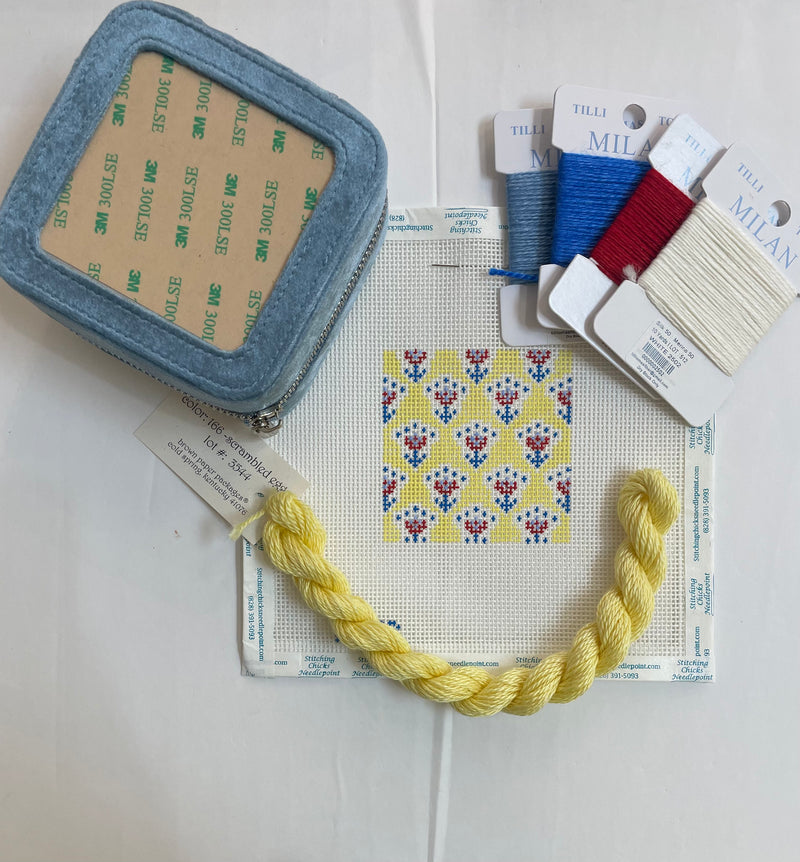Provence Canvas  - Yellow w/ Rachel Barri Jewel box Kit
