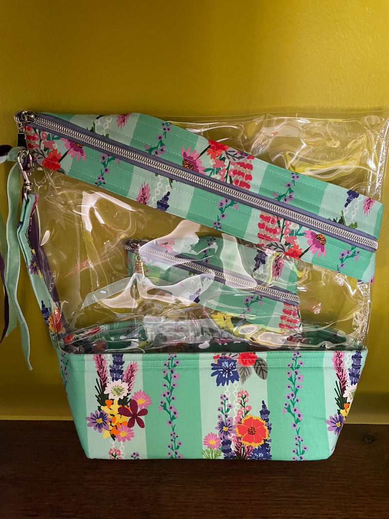 Stand-up Gusseted Project Bag with Bonus Pouch