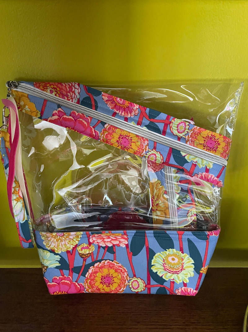 Stand-up Gusseted Project Bag with Bonus Pouch