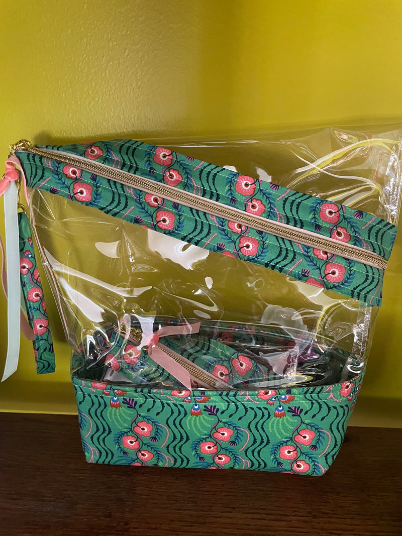 Stand-up Gusseted Project Bag with Bonus Pouch