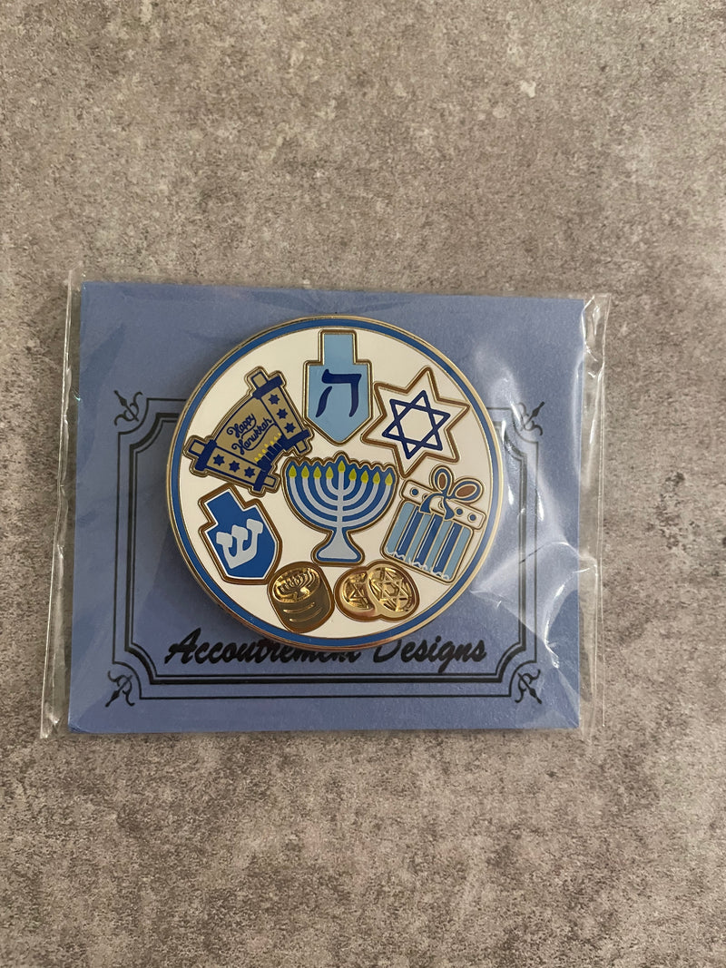 Hanukkah Round  Needle Minder
