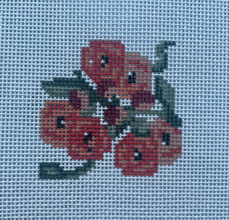Orange Flowers on White-fall Colorway for Cozy insert
