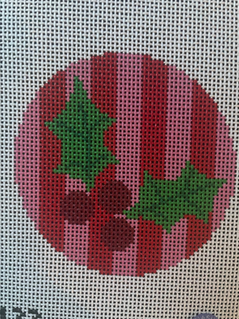 Holly Pink & Red Round