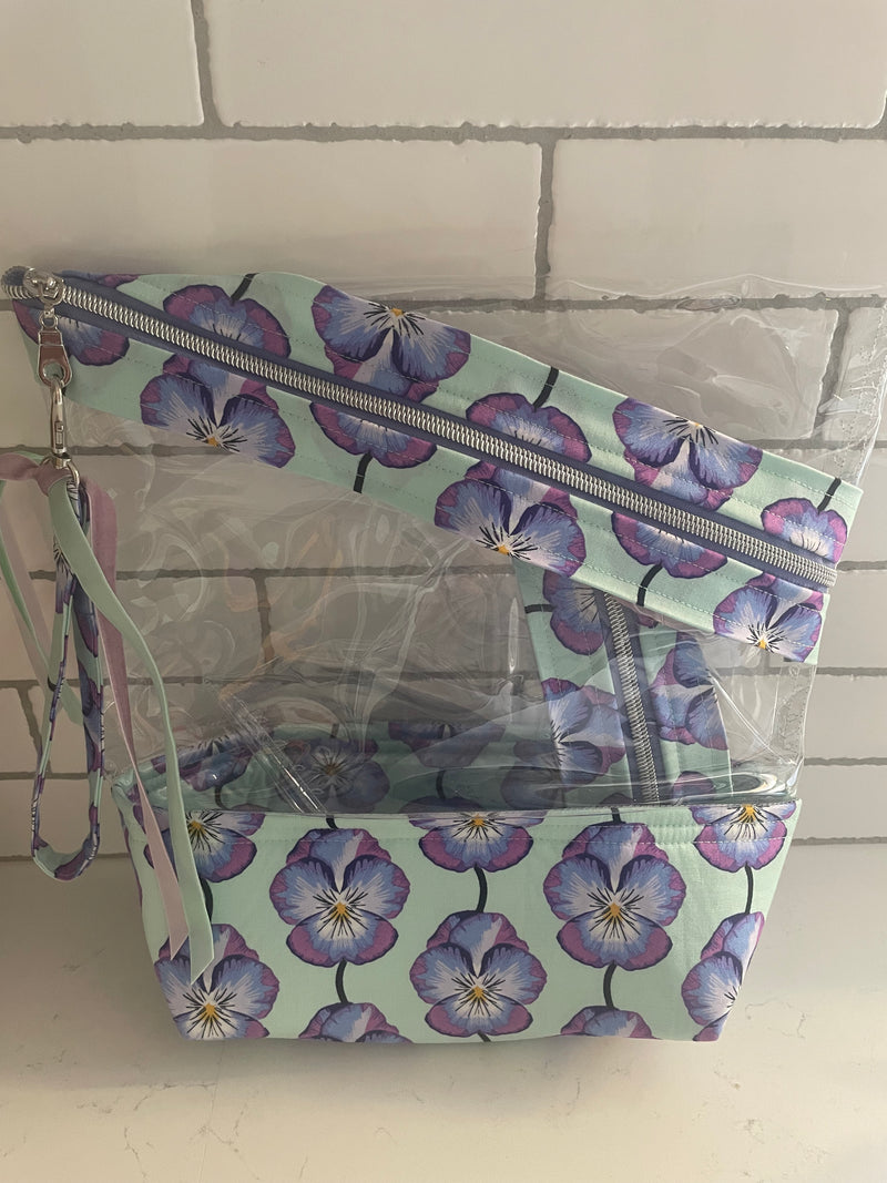 Stand-up Gusseted Project Bag with Bonus Pouch