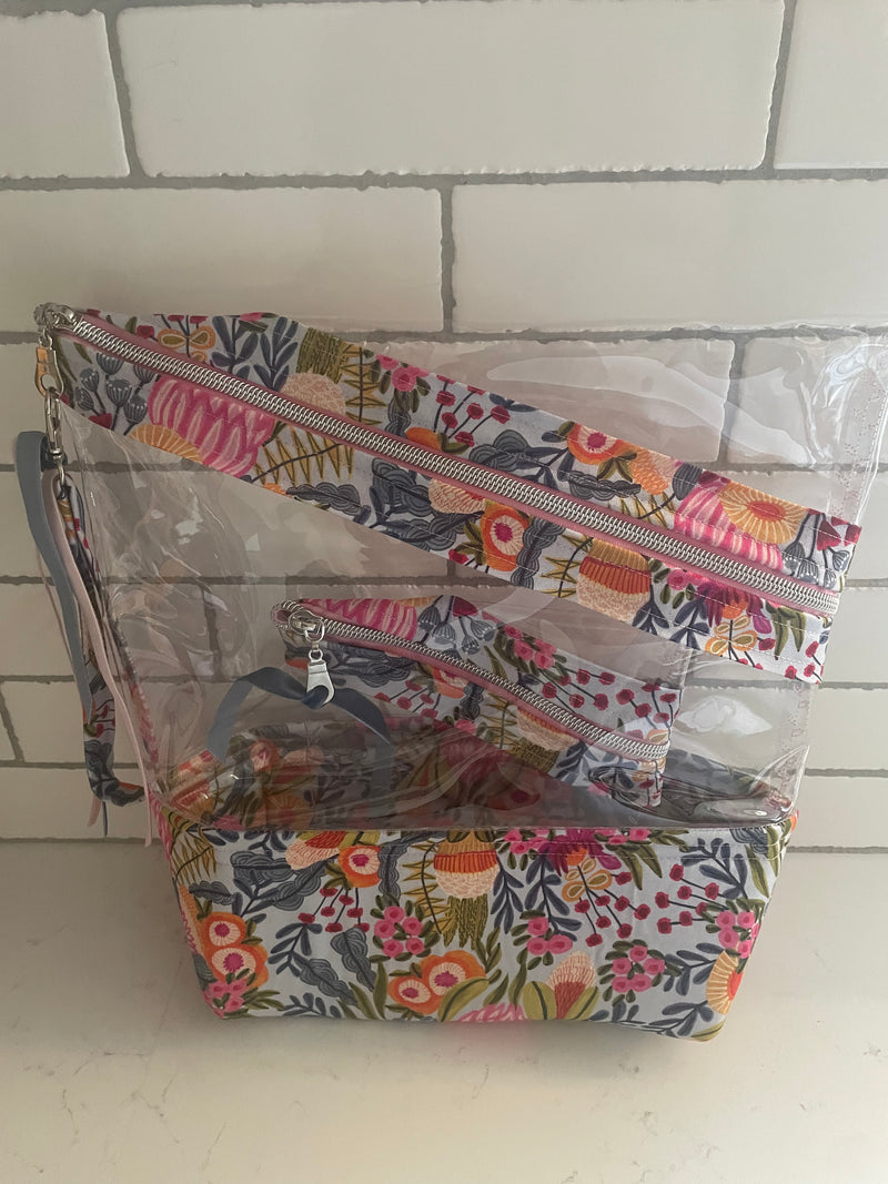 Stand-up Gusseted Project Bag with Bonus Pouch