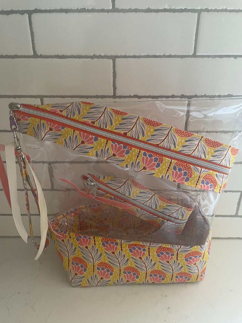 Stand-up Gusseted Project Bag with Bonus Pouch