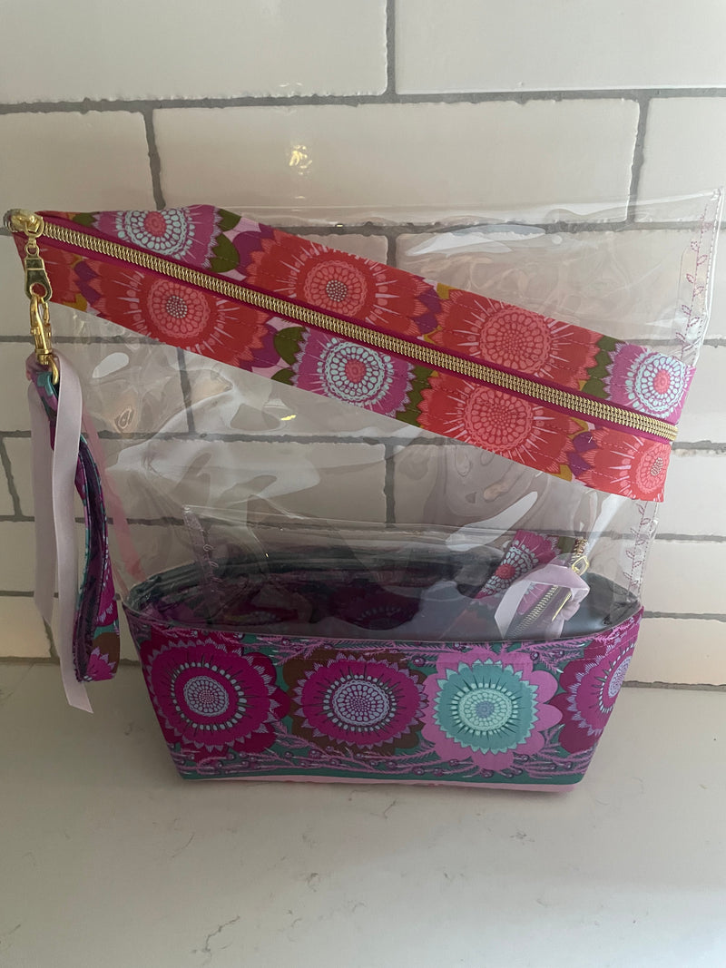 Stand-up Gusseted Project Bag with Bonus Pouch
