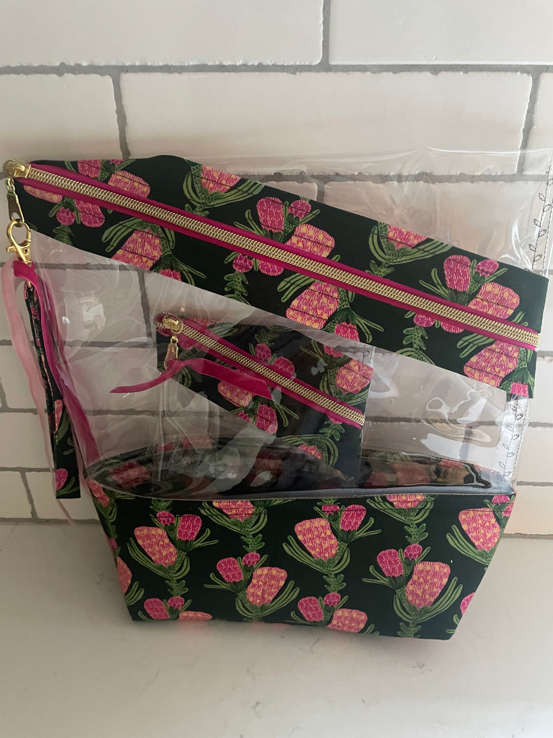 Stand-up Gusseted Project Bag with Bonus Pouch