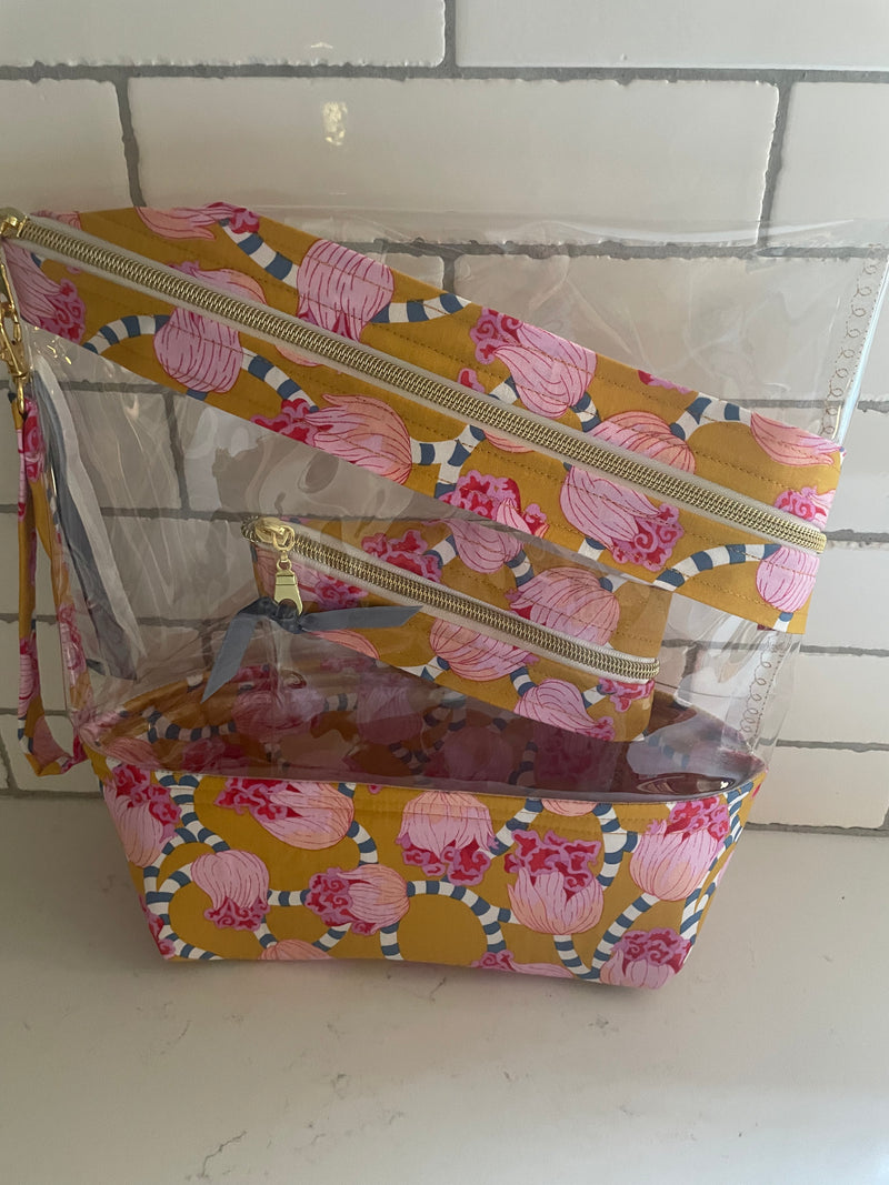 Stand-up Gusseted Project Bag with Bonus Pouch