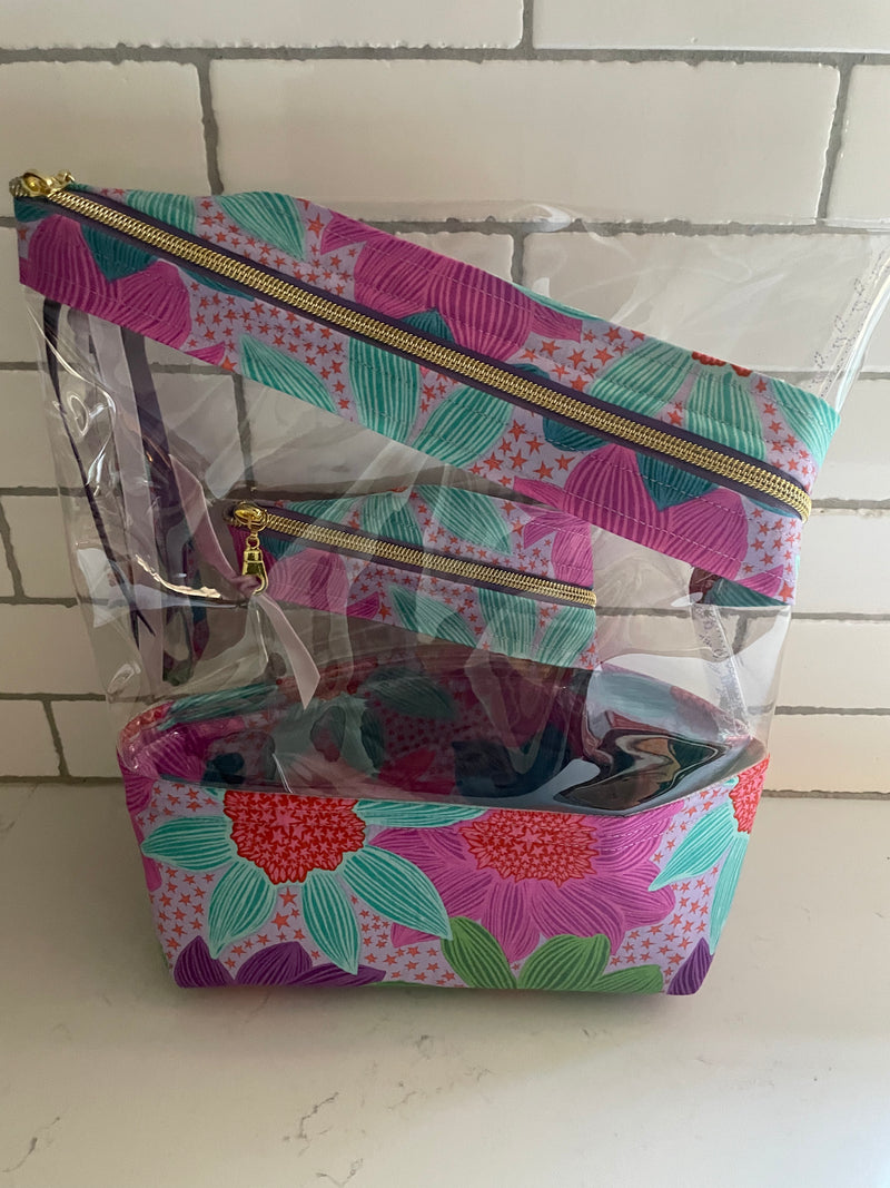 Stand-up Gusseted Project Bag with Bonus Pouch