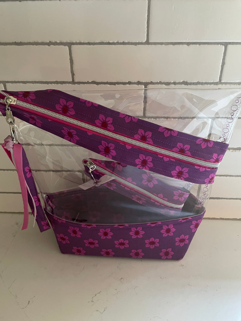 Stand-up Gusseted Project Bag with Bonus Pouch