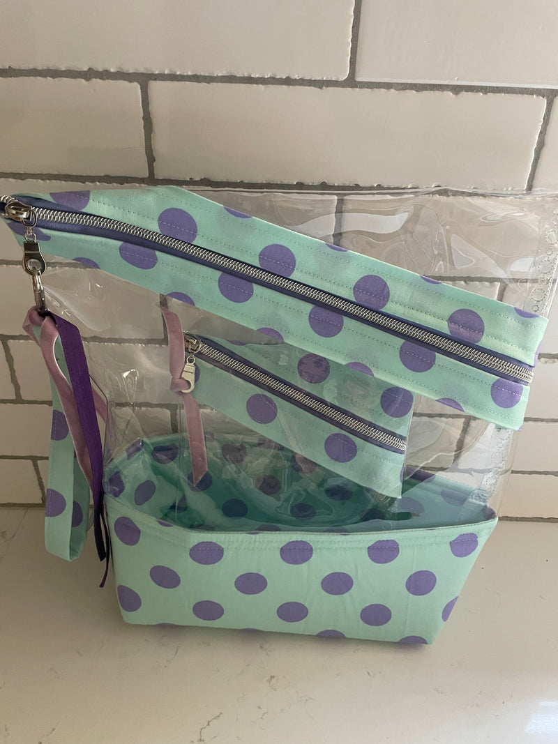 Stand-up Gusseted Project Bag with Bonus Pouch