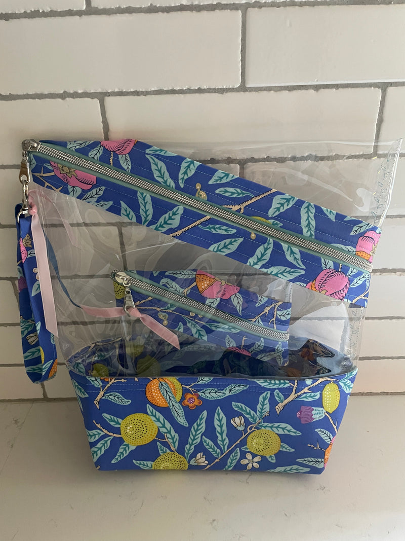 Stand-up Gusseted Project Bag with Bonus Pouch