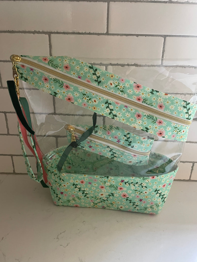Stand-up Gusseted Project Bag with Bonus Pouch