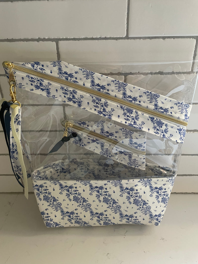 Stand-up Gusseted Project Bag with Bonus Pouch