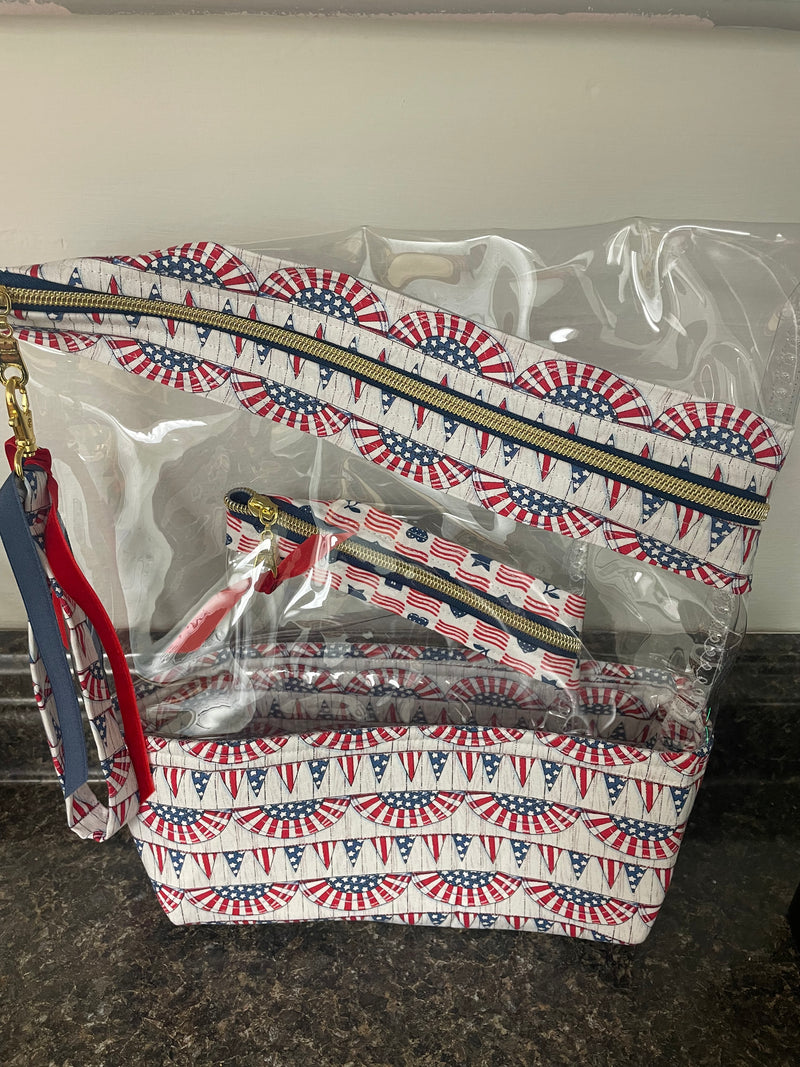 Stand-up Gusseted Project Bag with Bonus Pouch