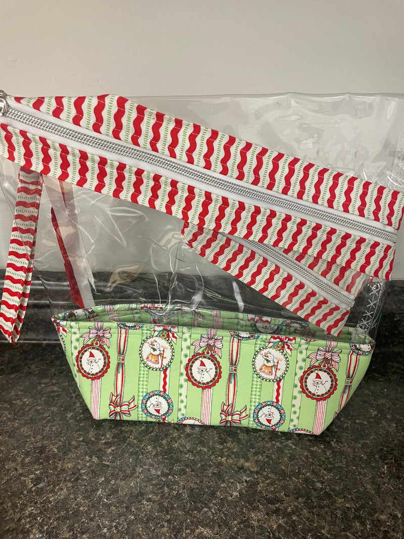 Stand-up Gusseted Project Bag with Bonus Pouch