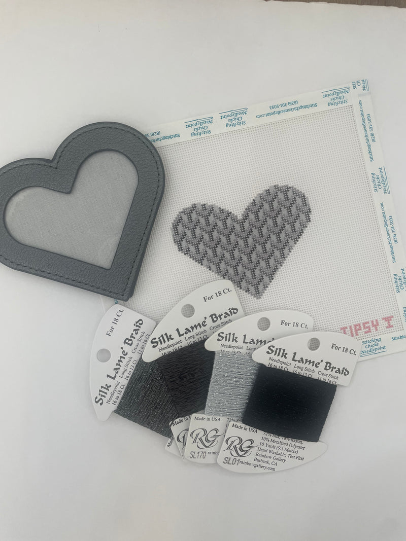 Grey Designer Heart Kit