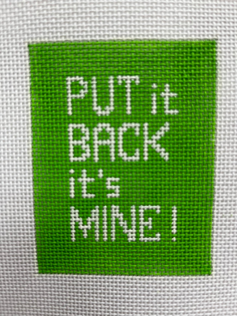 Luggage Tag:Put me Back - Lime Tag