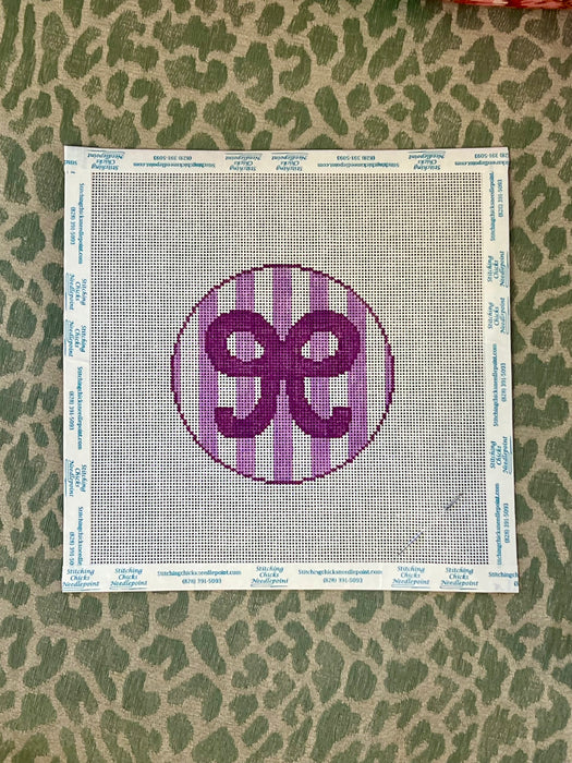 Sweet Stripes Bow Kit - Purple