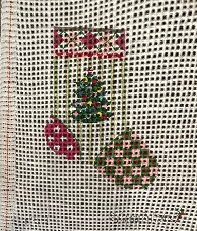 Stocking - Tree Pink