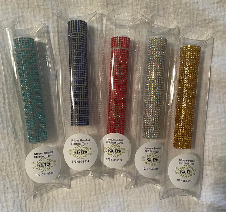 Bejeweled Needle Cases