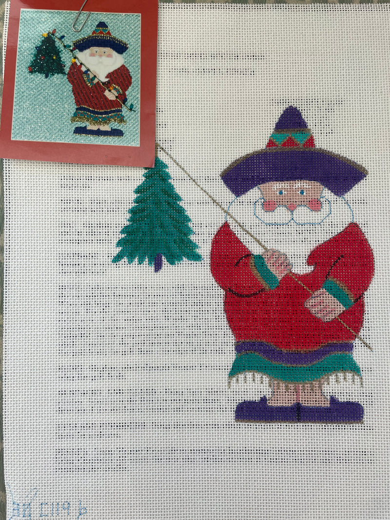 Santa with Tree
