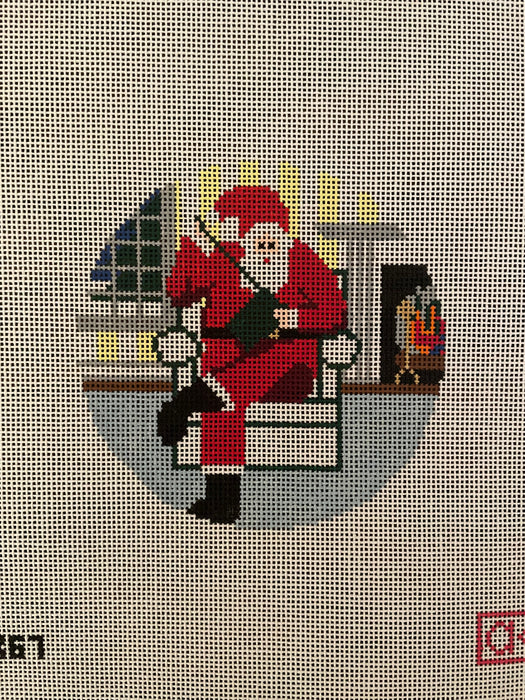 Sporting Santa - Needlepointer