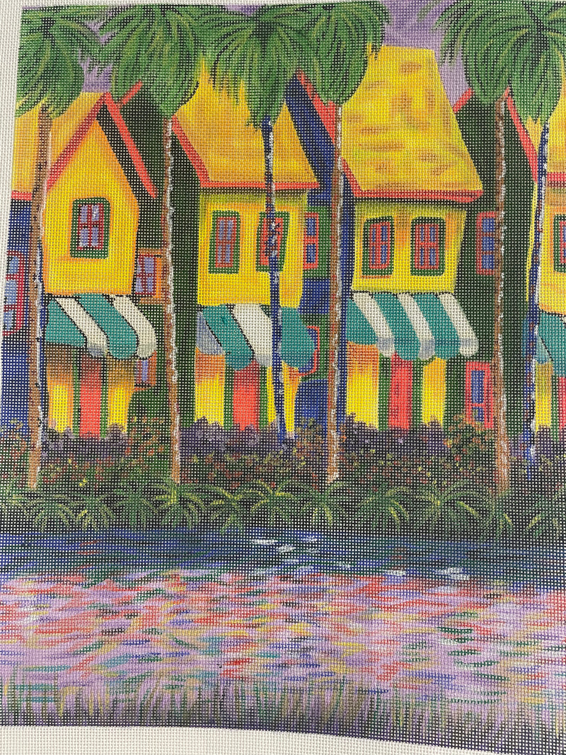 Watercolor houses