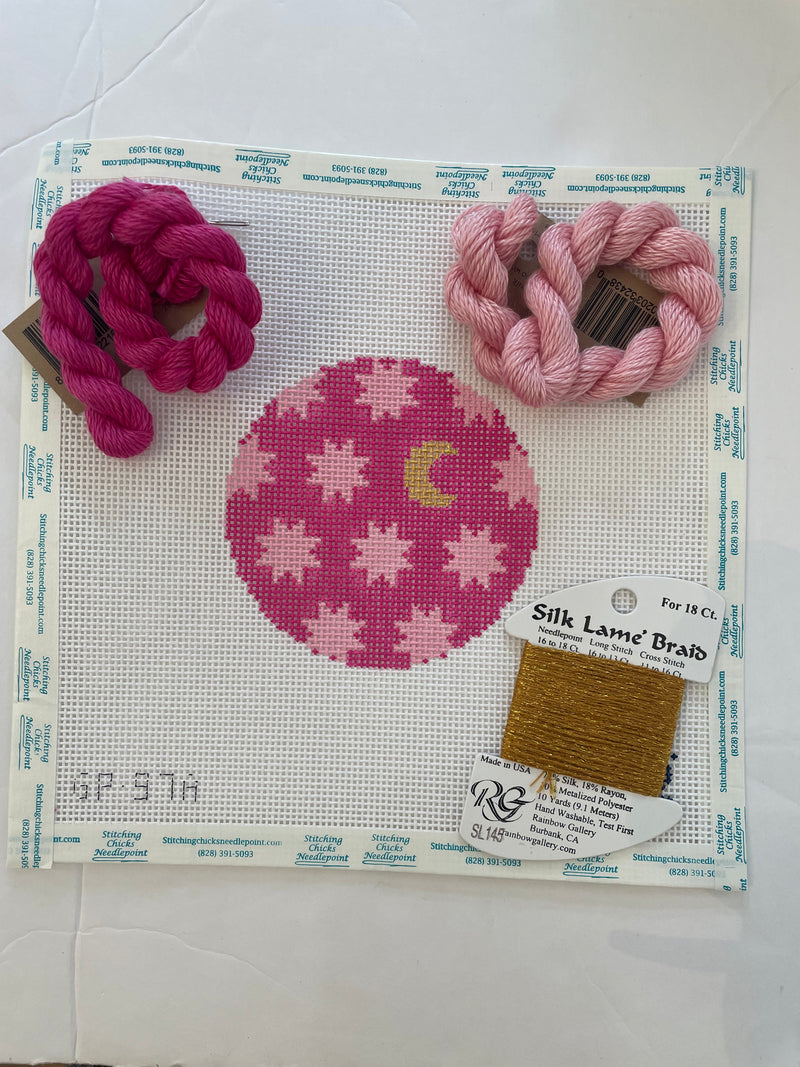 Moon & Stars Round Pink Kit